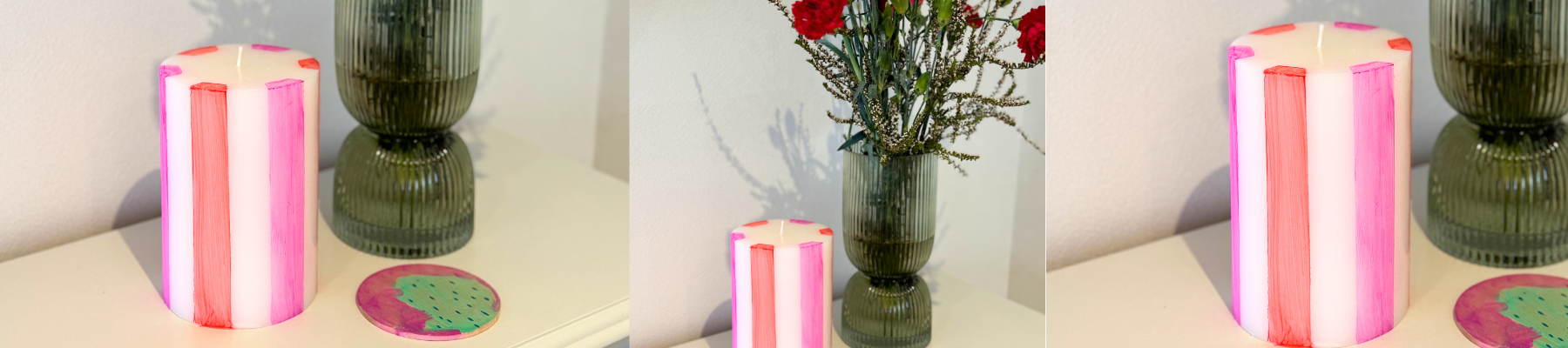 Pretty Pillar Candles - 9 / 20 DIY Gifts Under $20